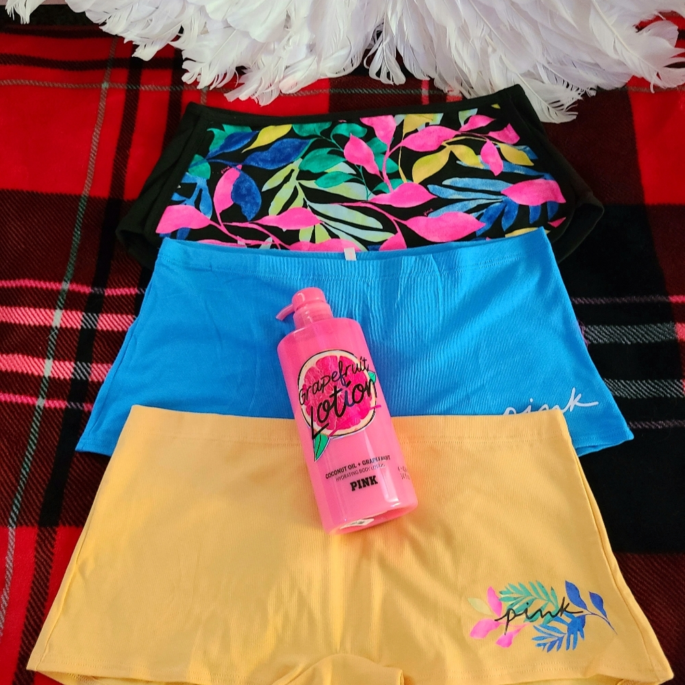 ●NEW● Vs PINK Boyshorts & PINK Lotion!♡